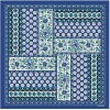 Femme Souleiado Carré Coton | Toute La Collection | Mouchoir coton Provence bleu menthe 45 x 45 cm