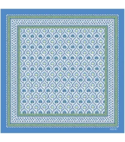 Souleiado Carré Coton | Toute La Collection | Mouchoir en coton TRÈFLES 45 x 45 cm