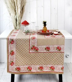 Souleiado Nos Tables Automnales | Nappe carrée « Baumanière »