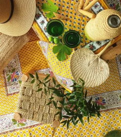 Souleiado Nos Tables Automnales | Nappe carrée « Baumanière »