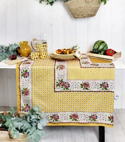 Souleiado Nos Tables Automnales | Nappe carrée « Baumanière »