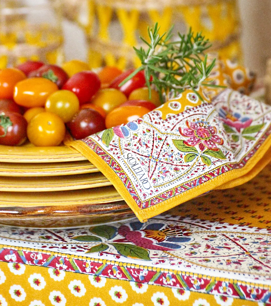 Souleiado Nos Tables Automnales | Nappe carrée « Baumanière »