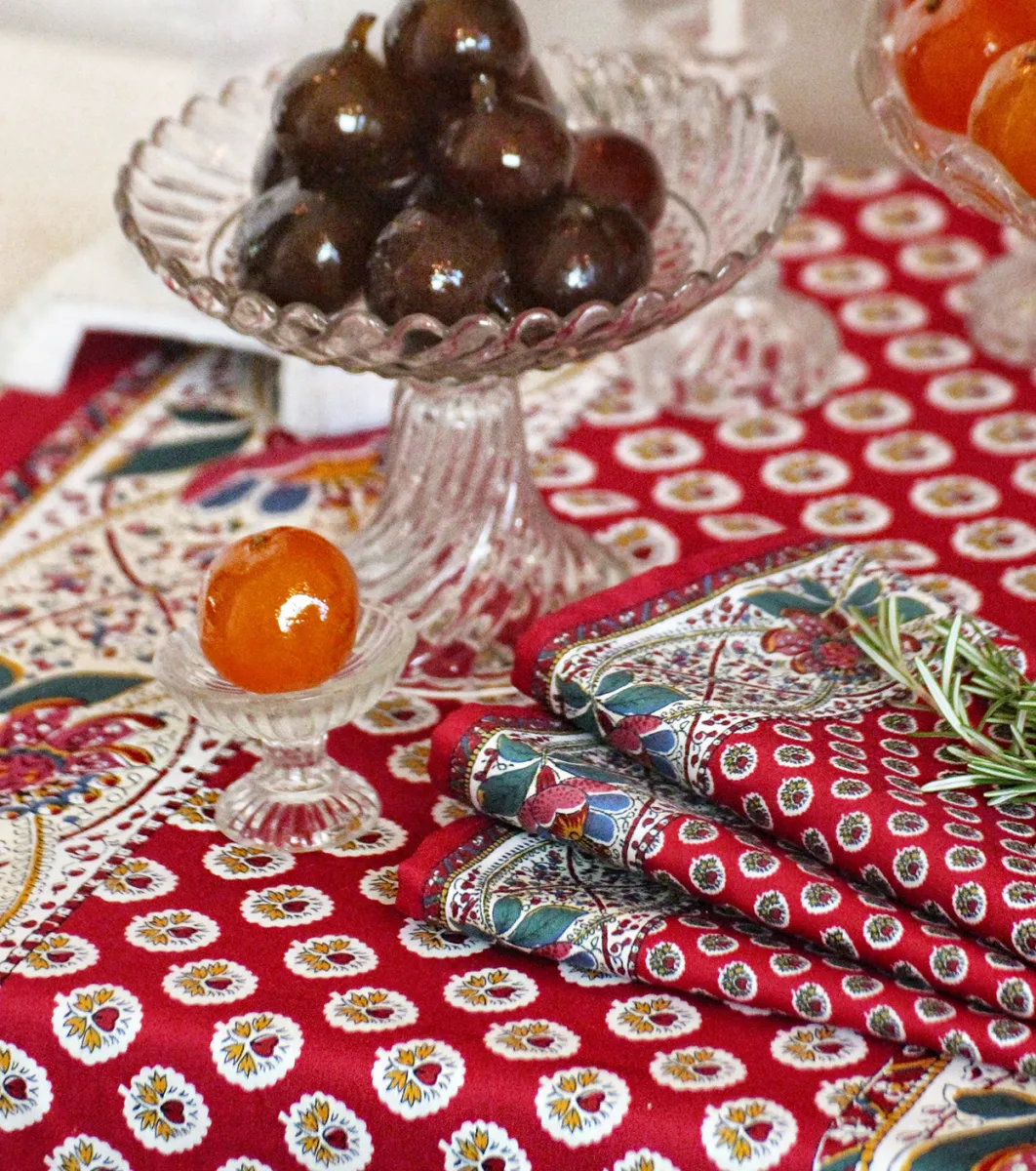 Souleiado Nos Tables Automnales | Nappe carrée « Baumanière »