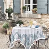 Souleiado Nos Tables Automnales | Nappe carrée SERVANES blanc