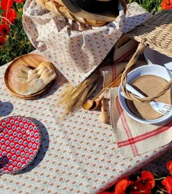 Souleiado Nos Tables Automnales | Nappe enduite ''Fleur des Champs''