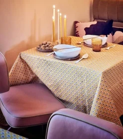 Souleiado Nos Tables Automnales | Nappe enduite "Fleur des Champs''