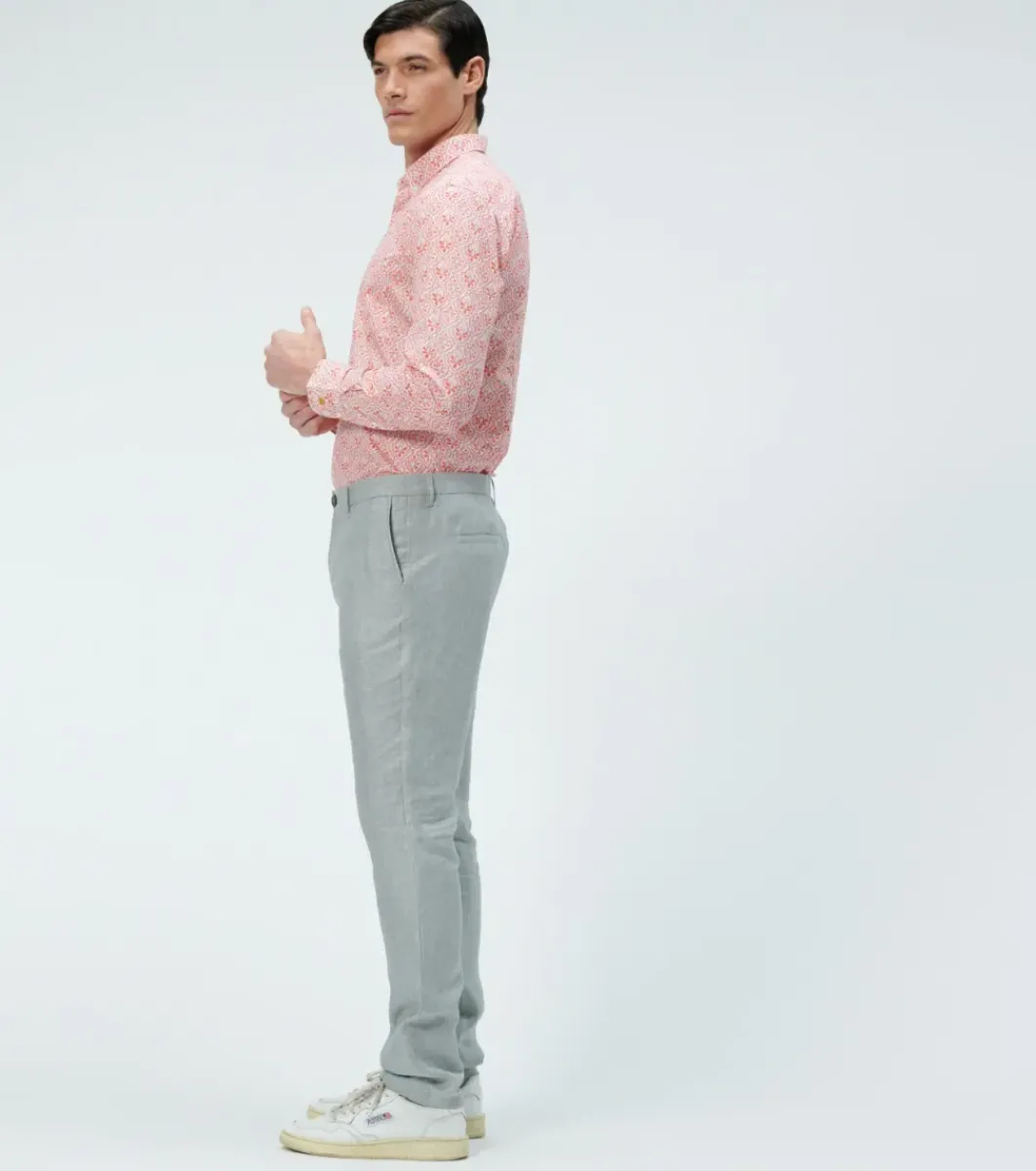 Homme Souleiado Pantalons | Pantalon MARIO Lin Perle Uni