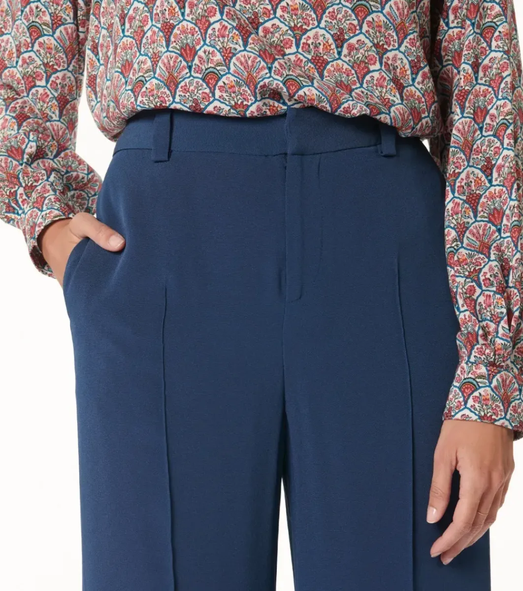 Femme Souleiado Pantalons | Pantalon PRISCA bleu pétrole