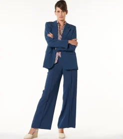 Femme Souleiado Pantalons | Pantalon PRISCA bleu pétrole