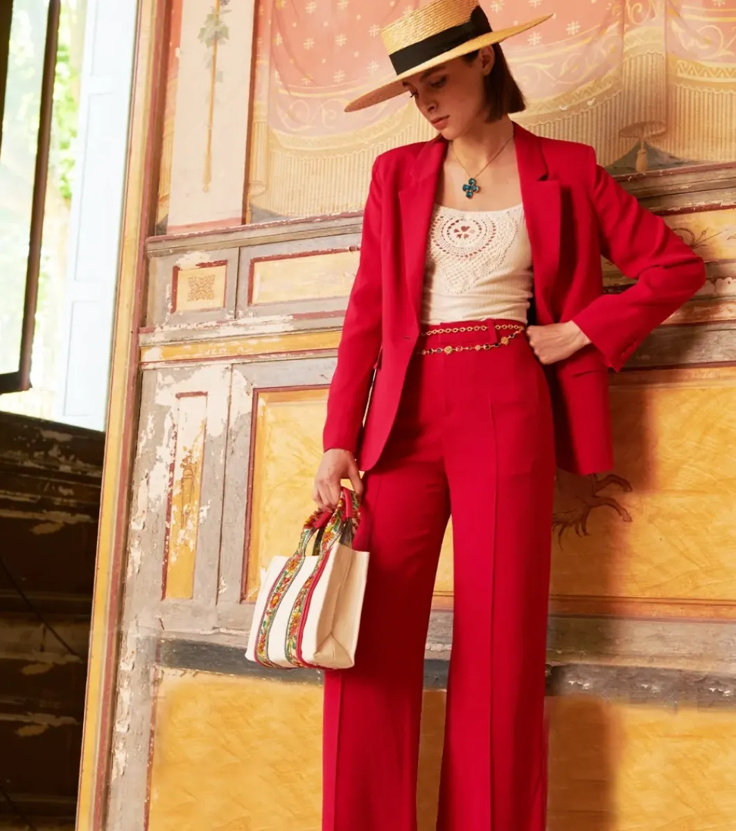 Femme Souleiado Pantalons | Pantalon PRISCA Fuchsia