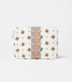 Souleiado Ligne De Voyage | Pochette AÏPADOU Printemps blanc