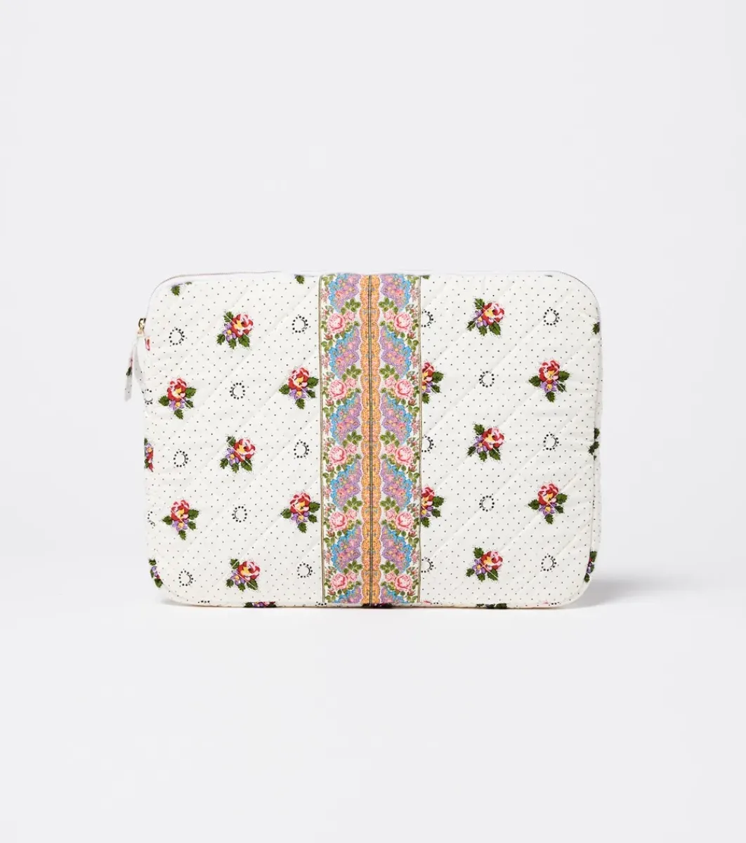 Souleiado Ligne De Voyage | Pochette AÏPADOU Printemps blanc