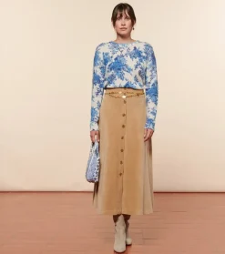 Femme Souleiado Pulls & Cardigans | Pull LISA Jardins de Saint Rémy écru bleu