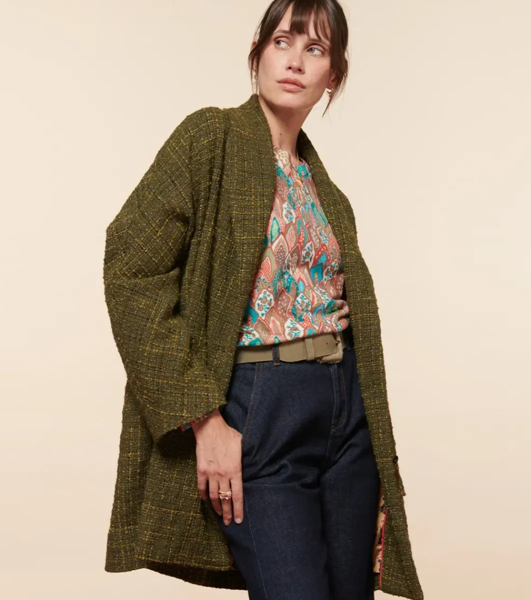 Femme Souleiado Pulls & Cardigans | Pull PERLA Plume aqua orange