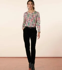 Femme Souleiado Pulls & Cardigans | Pull PERLA Plume émeraude rose