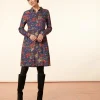 Femme Souleiado Robes | Robe FRANCE Héron marine fuchsia