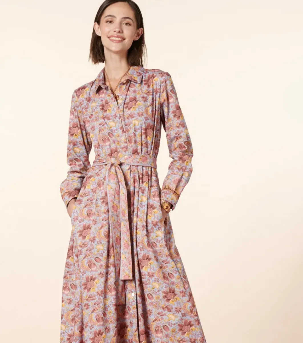 Femme Souleiado Robes | Robe MARIGOLD Alice bleu rose