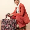 Femme Souleiado Sacs | Sac AMARÉE Héron marine fuchsia