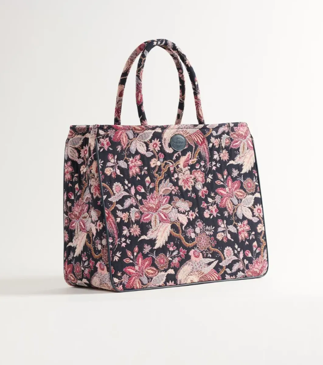 Femme Souleiado Sacs | Sac AMARÉE Héron marine fuchsia