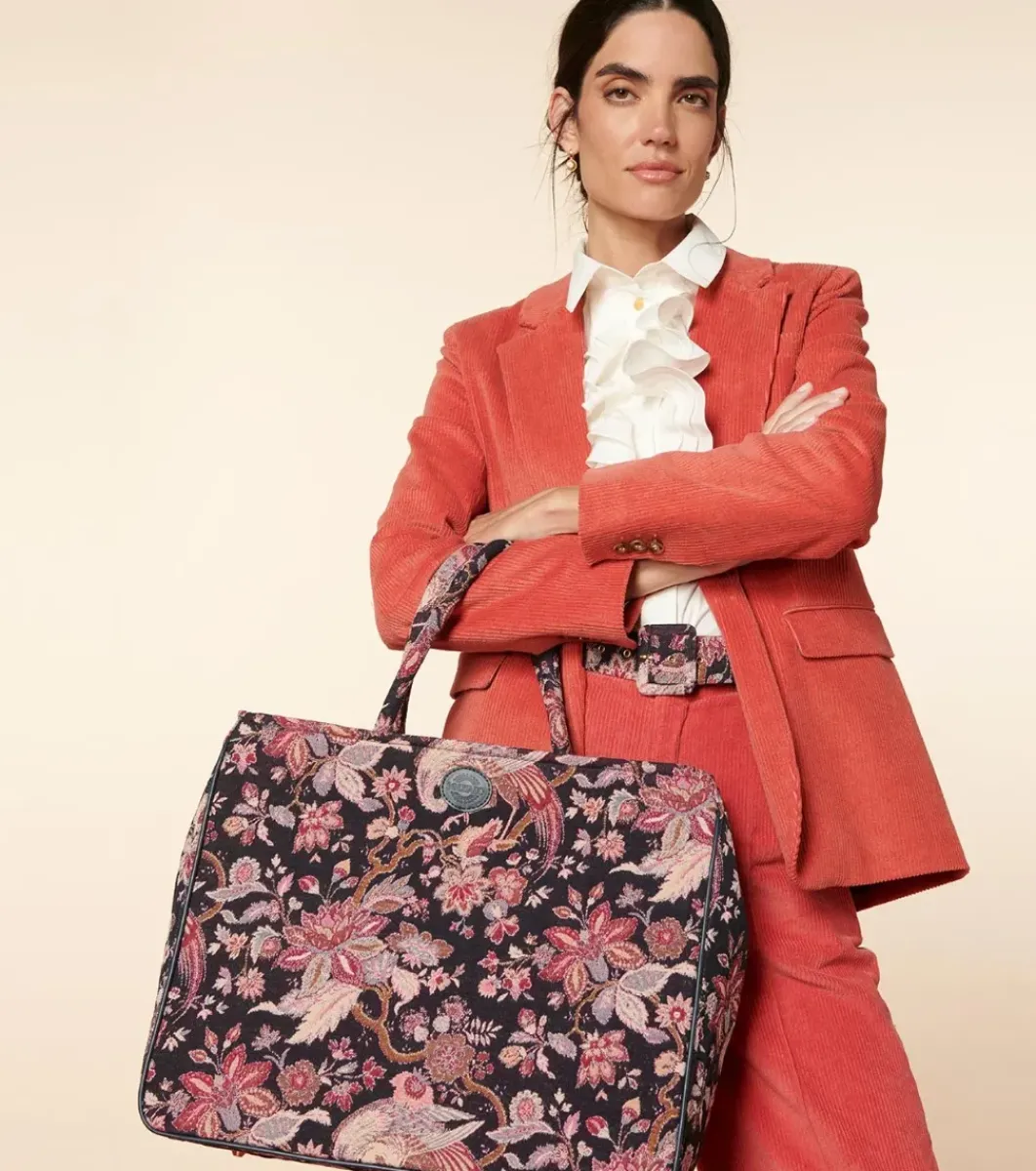 Femme Souleiado Sacs | Sac AMARÉE Héron marine fuchsia