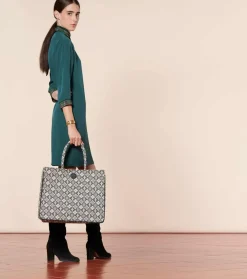 Femme Souleiado Sacs | Sac AMAREE Mosaique noir écru