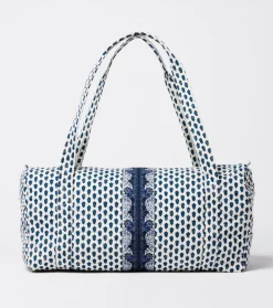 Souleiado Ligne De Voyage | Sac de voyage ESCAMPADOU La Mouche Bleu fond blanc
