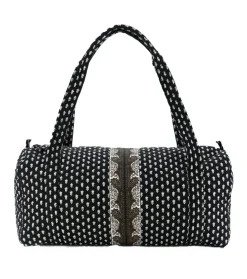 Souleiado Ligne De Voyage | Sac de voyage ESCAMPADOU La Mouche Blanc fond noir