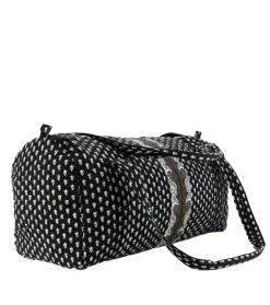 Souleiado Ligne De Voyage | Sac de voyage ESCAMPADOU La Mouche Blanc fond noir