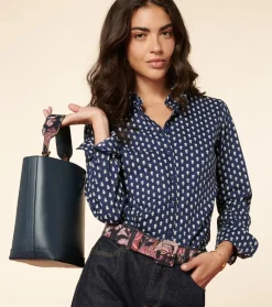 Femme Souleiado Sacs | Sac NINO Héron marine fuchsia