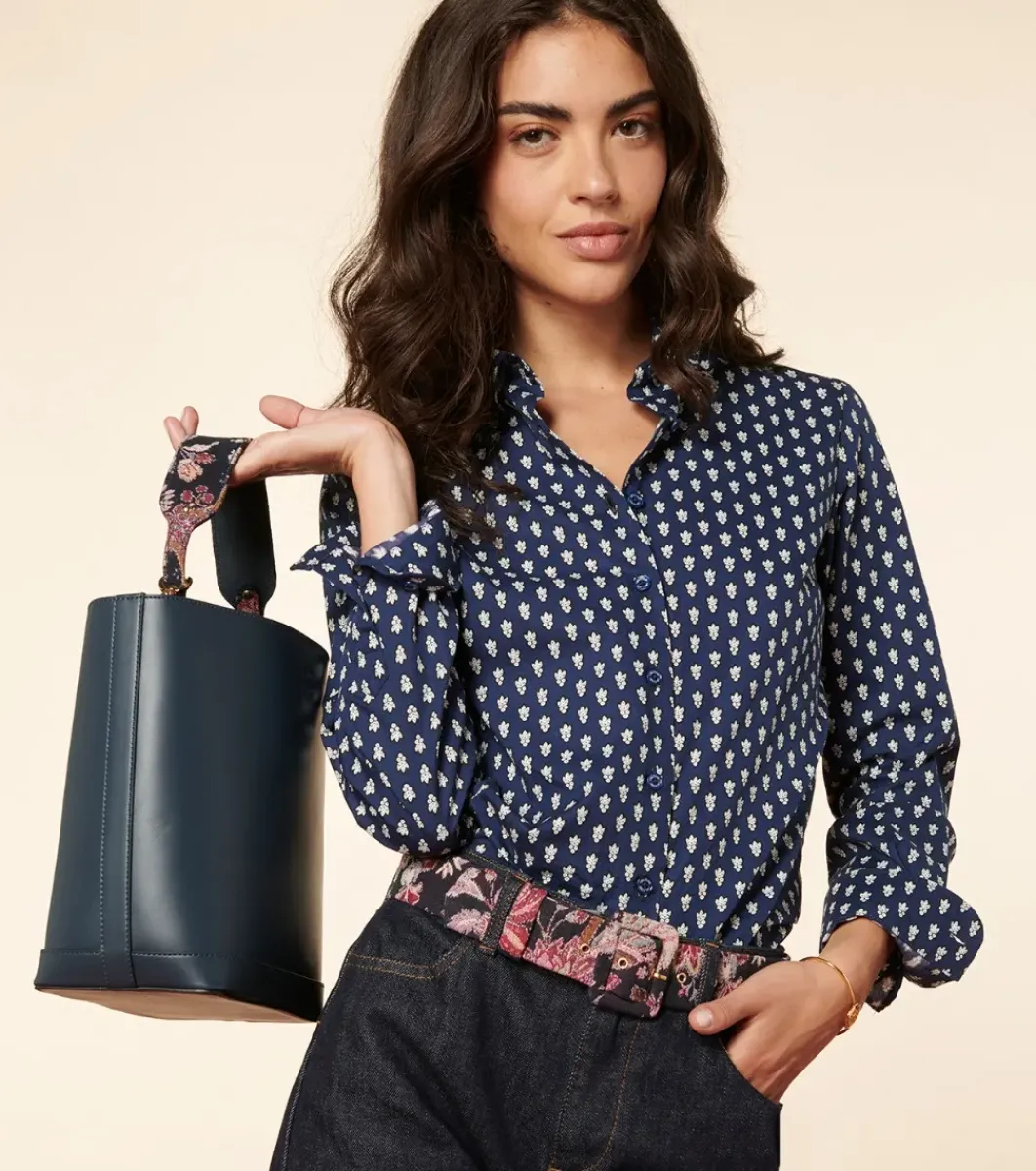 Femme Souleiado Sacs | Sac NINO Héron marine fuchsia