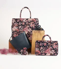 Femme Souleiado Sacs | Sac petit AMARÉE Héron marine fuchsia