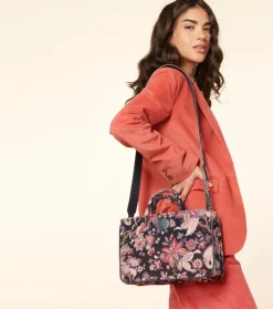 Femme Souleiado Sacs | Sac petit AMARÉE Héron marine fuchsia