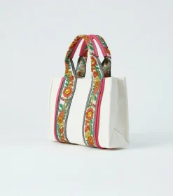 Femme Souleiado Sacs | Sac Petit cabas MARIBEL Nacre Fuchsia