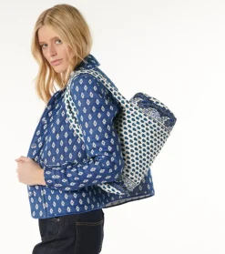 Femme Souleiado Garçon | Fille | Sac PETIT ESCAMPADOU Mouche blanc/bleu