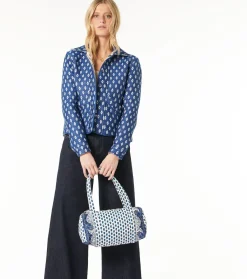 Femme Souleiado Garçon | Fille | Sac PETIT ESCAMPADOU Mouche blanc/bleu