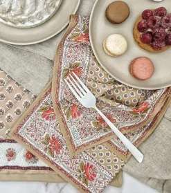 Souleiado Nos Tables Automnales | Set de table matelassé « La Fleur d'Arles »