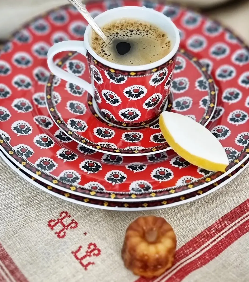 Souleiado Vaisselle | Nos Tables Automnales | Tasse à café FLEUR D'ARLES