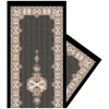 Femme Souleiado Étole | Toute La Collection | Étole en laine et soie PETIT CACHEMIRE noir et écru 190 x 65 cm