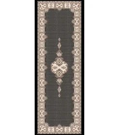 Femme Souleiado Étole | Toute La Collection | Étole en laine et soie PETIT CACHEMIRE noir et écru 190 x 65 cm