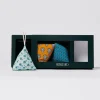 Souleiado Décoration | Trio de Berlingots LAVANDIERA Gamme turquoise-abricot