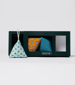 Souleiado Décoration | Trio de Berlingots LAVANDIERA Gamme turquoise-abricot