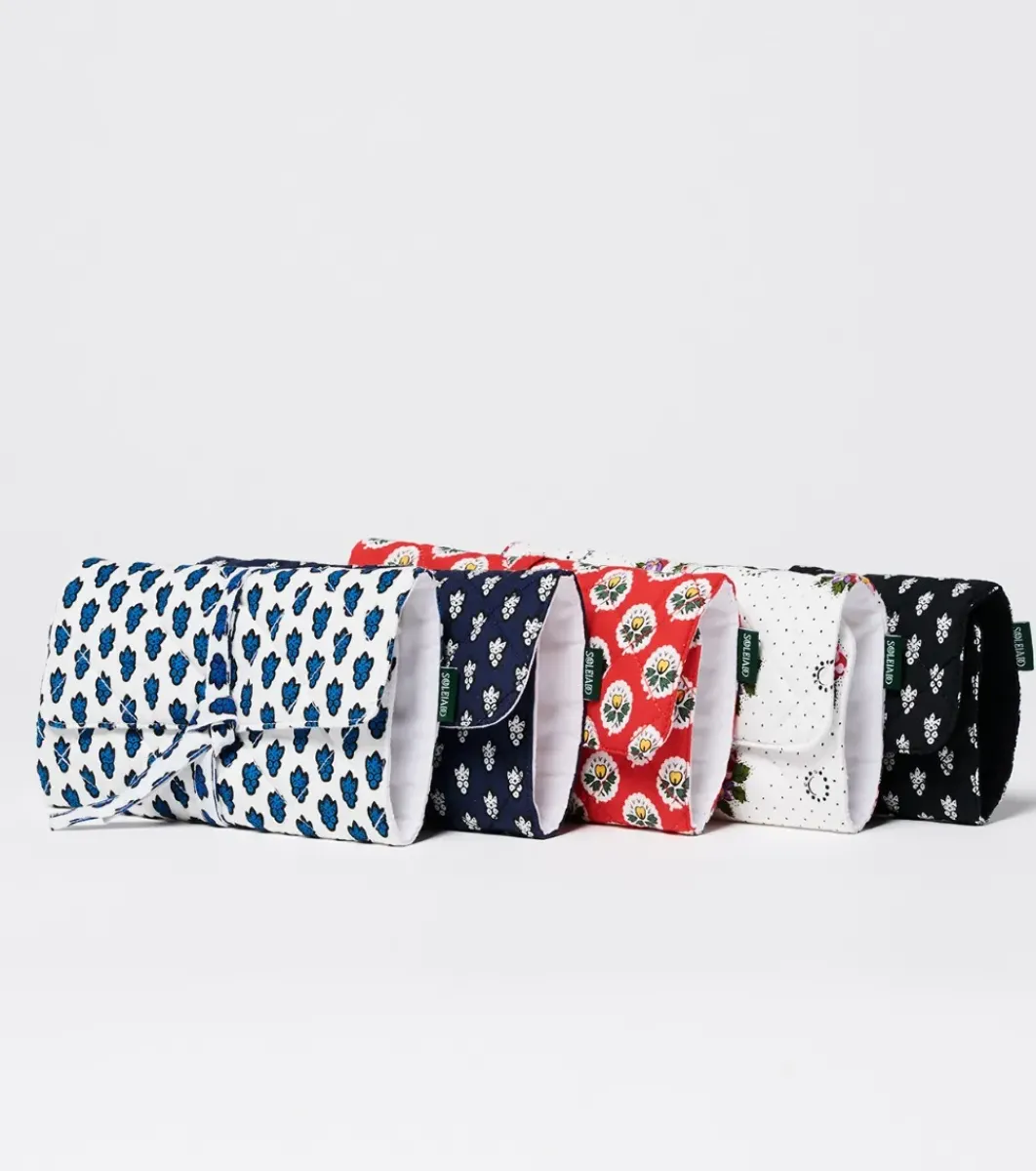 Femme Souleiado Fille | Bijoux | Trousse à bijoux BELITA Mouche Noir/Blanc