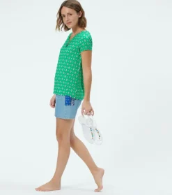 Femme Souleiado T-shirts & Débardeurs | T-Shirt POLLY Merveille menthe aqua