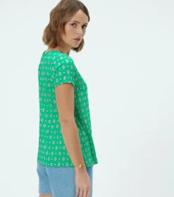 Femme Souleiado T-shirts & Débardeurs | T-Shirt POLLY Merveille menthe aqua