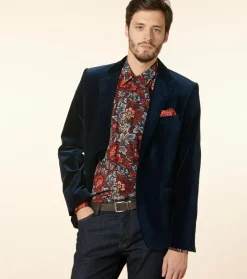 Homme Souleiado Vestes & Manteaux | Veste DANDY Velours bleu nuit