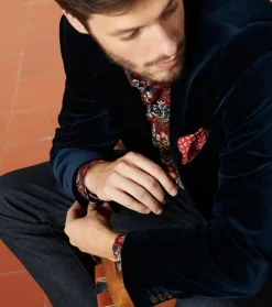 Homme Souleiado Vestes & Manteaux | Veste DANDY Velours bleu nuit