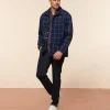 Homme Souleiado Vestes & Manteaux | Veste THEO Lainage bleu à carreaux beige