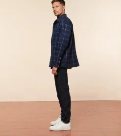 Homme Souleiado Vestes & Manteaux | Veste THEO Lainage bleu à carreaux beige